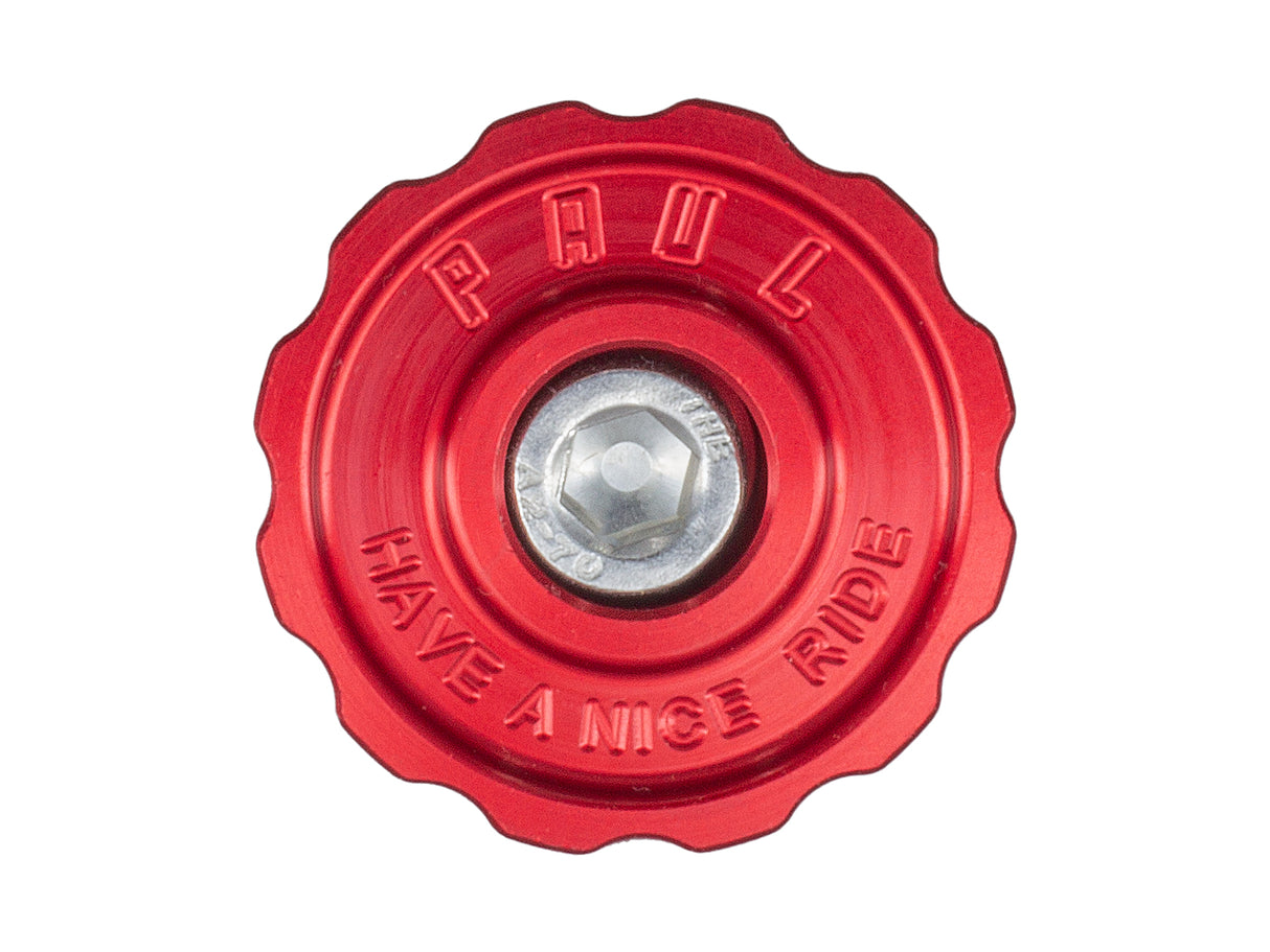 Aluminum Top Cap, Red