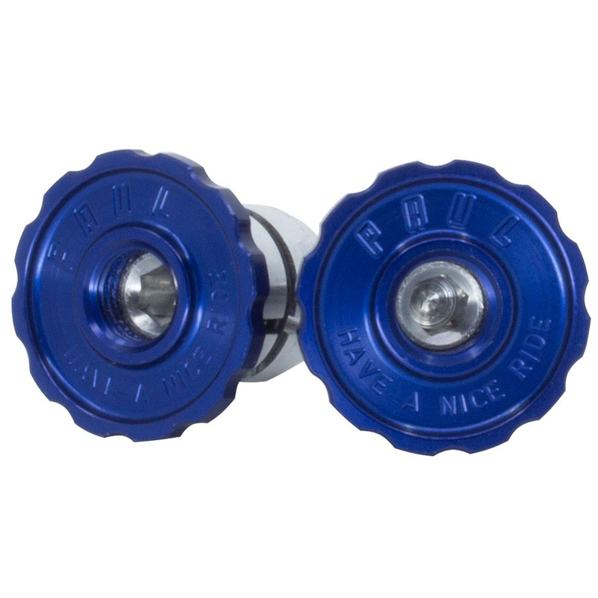 Aluminum Bar End Plug, Blue