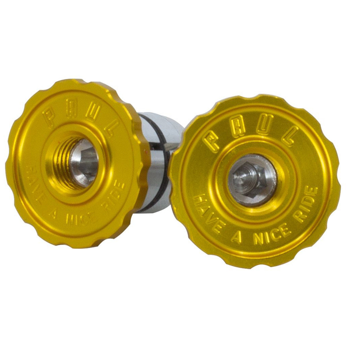 Aluminum Bar End Plug, Gold
