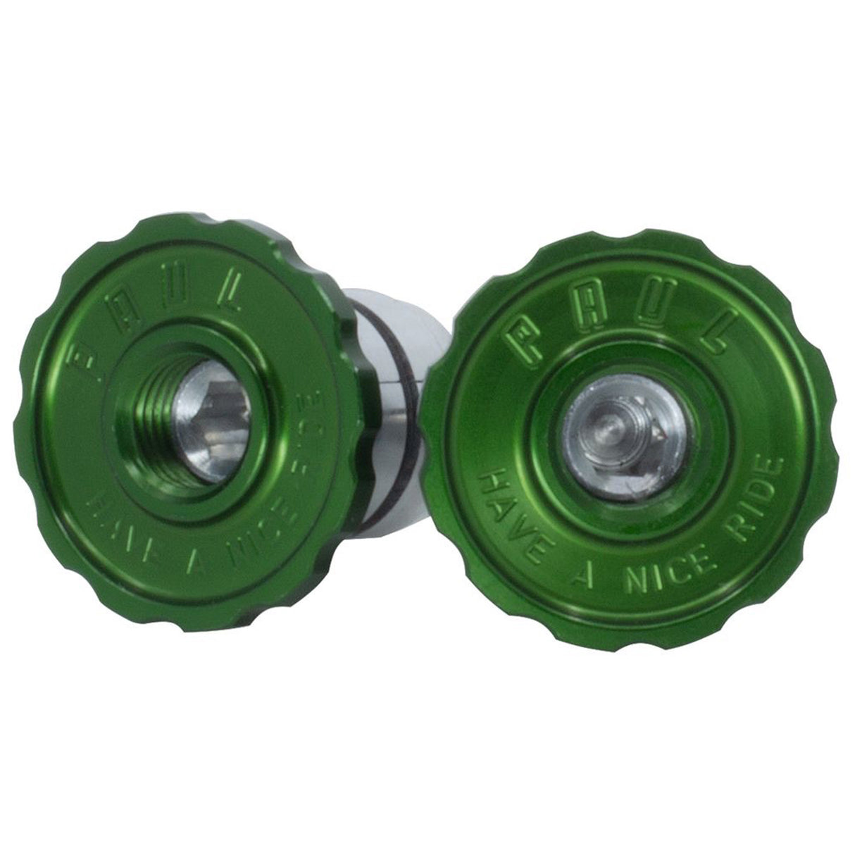 Aluminum Bar End Plug, Green
