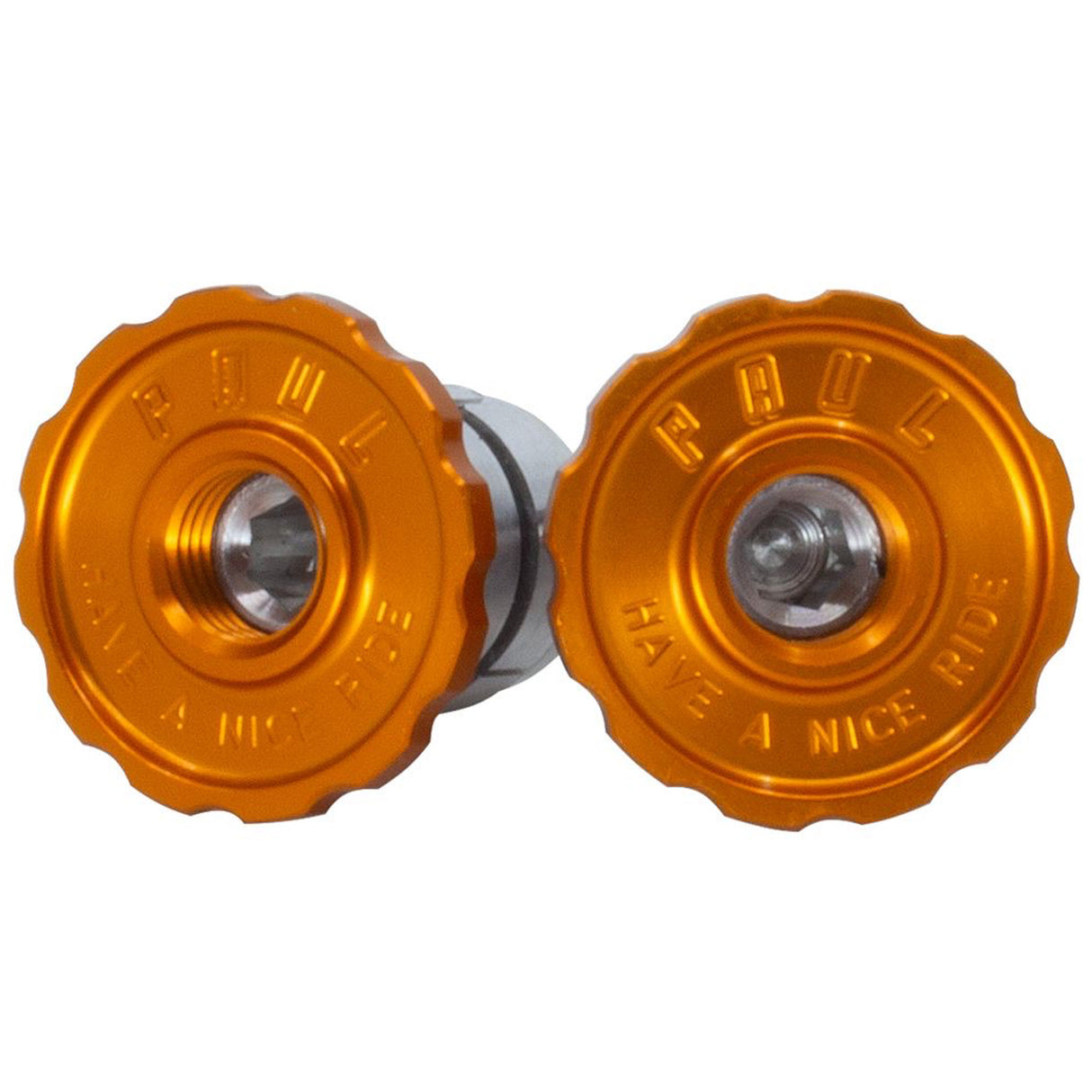 Aluminum Bar End Plug, Orange