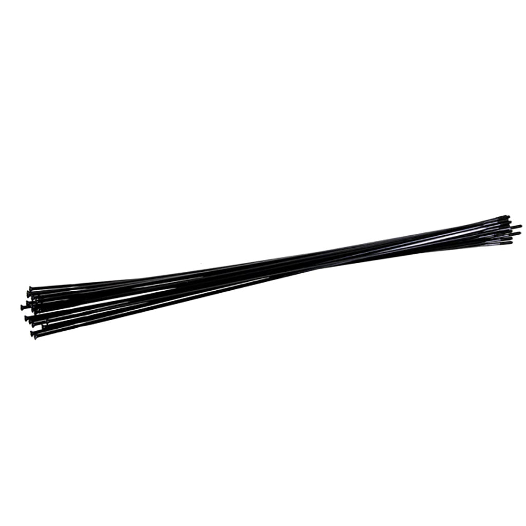 CX Ray 14g Bladed Spoke LB NT, Black, 310mm, 20/Count