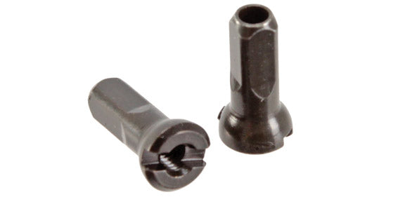 Brass Polyax Nipple, 14g/12mm, Black, 100/Count