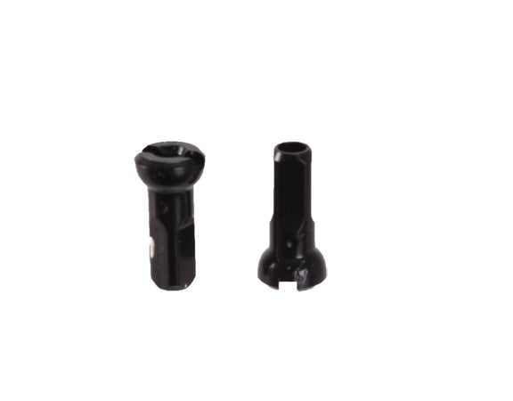 Secure Lock Alloy Nipple, 14g/12mm, Black, 100/Count