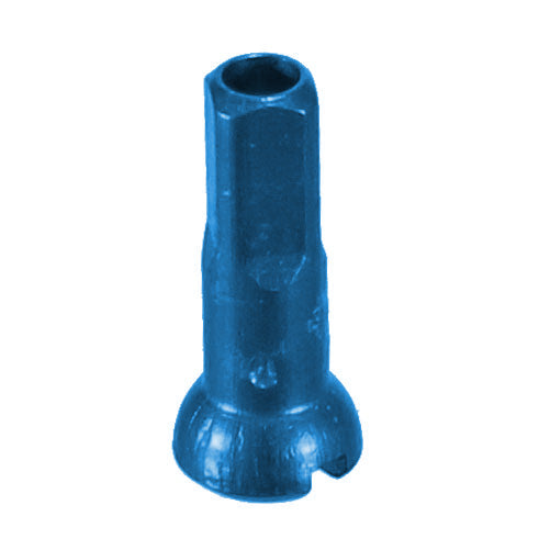 Secure Lock Alloy Nipple, 14g/14mm, Blue, 100/Count