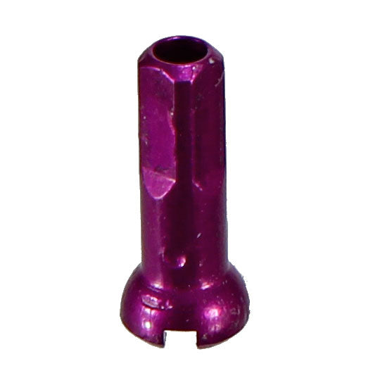 Secure Lock Alloy Nipple, 14g/14mm, Purple, 100/Count