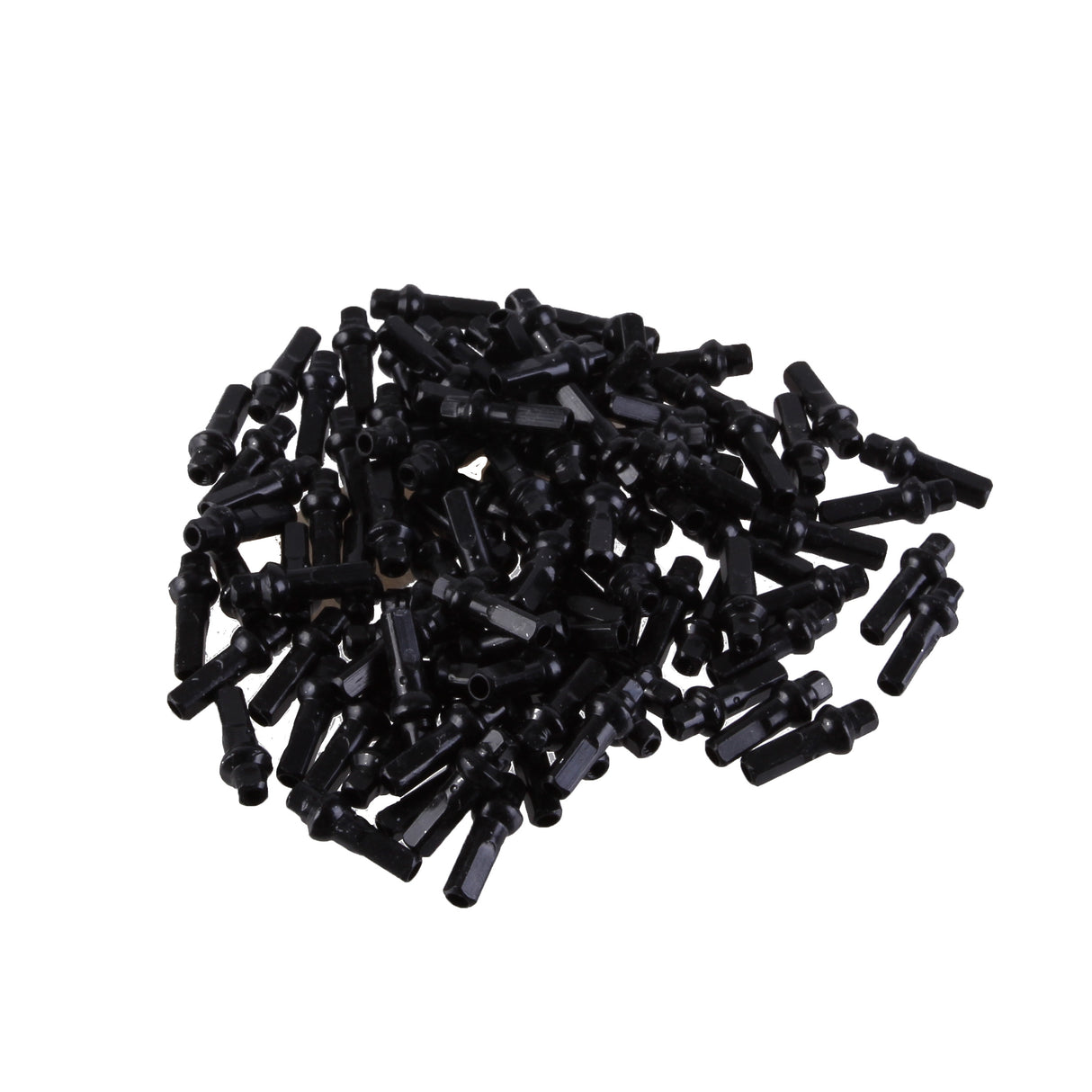 Double Square SL Alloy Nipple, 14g/16mm, Black, 100/Ct