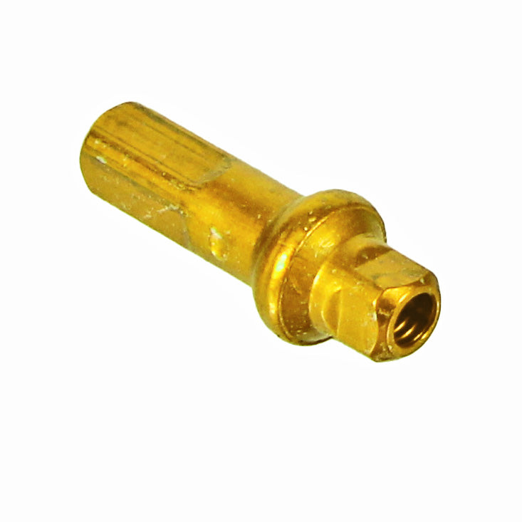 Double Square SL Alloy Nipple, 14g/16mm, Gold 100/C