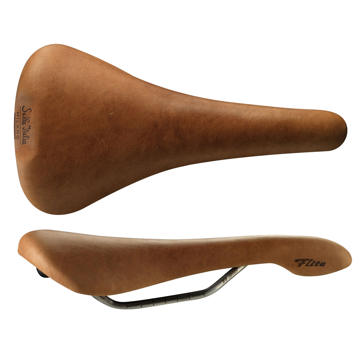 Flite Racer Saddle, L1, Ti316, Light Brown