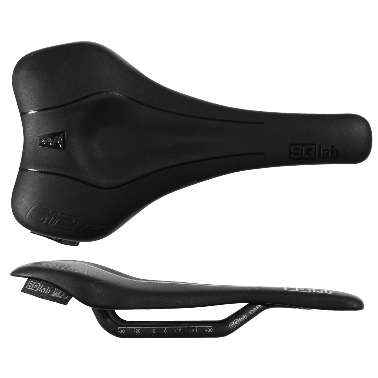612 R Ergowave Carbon Rail 130* Saddle, Blk