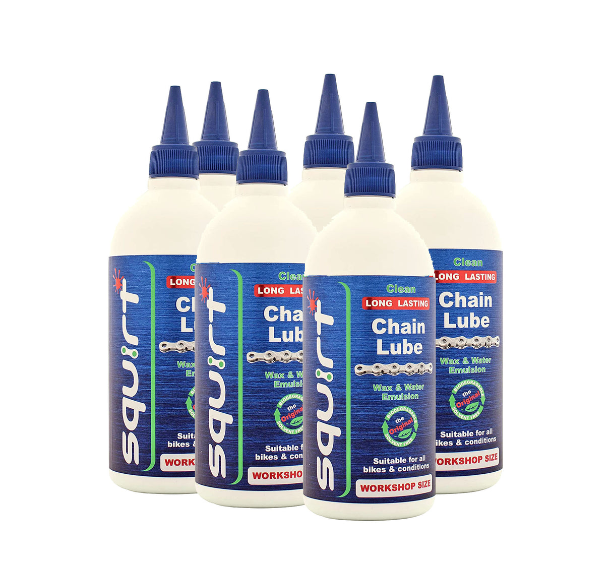 Squirt Chain Lube, 17.0oz, 6/Count