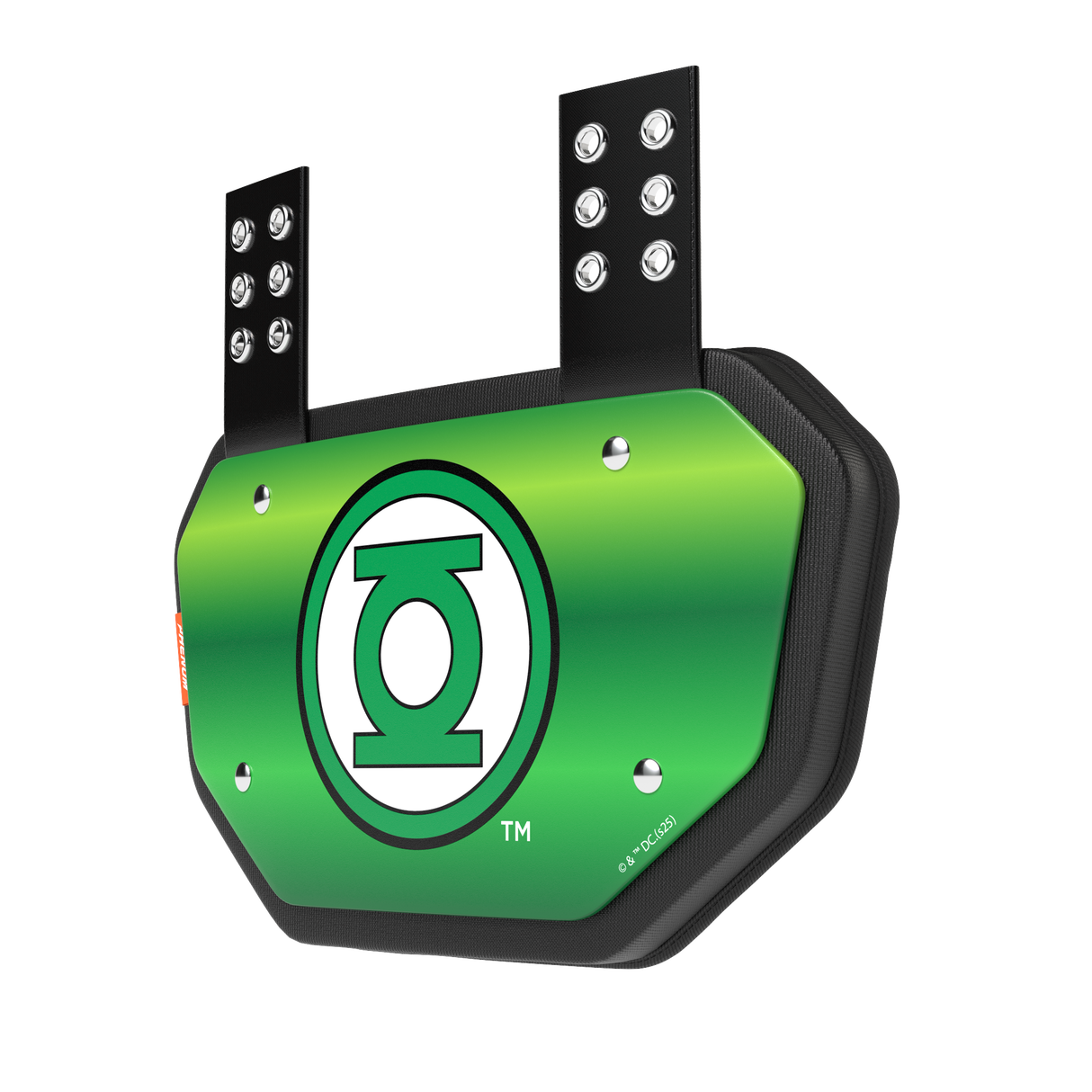Phenom Elite Football Back Plate - Green Lantern