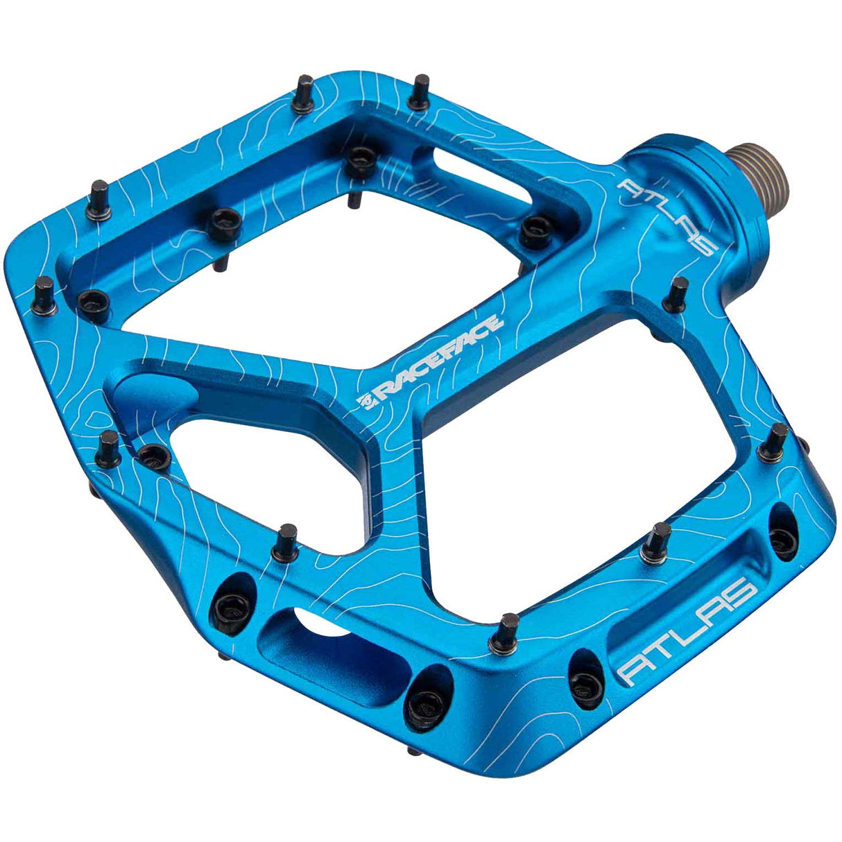 Atlas Platform Pedals, Blue