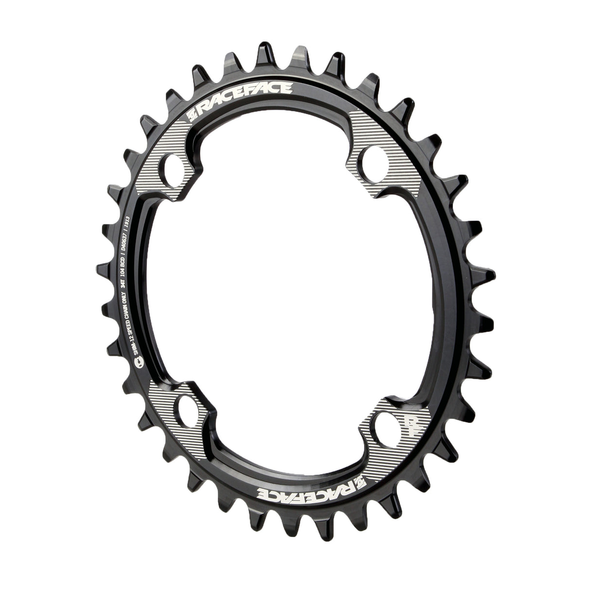104 NW 12sp Chainring, 34T, Black