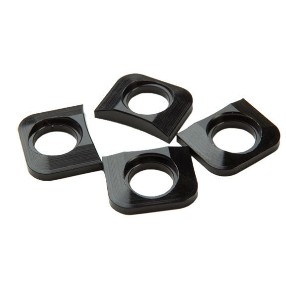 Chainring Tab Shims, Black, 4/Count