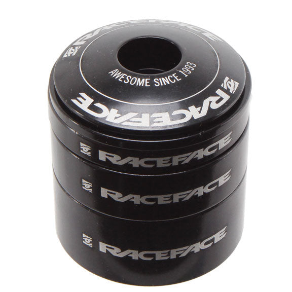 Headset Spacer Kit with Top Cap, Aluminum, Black