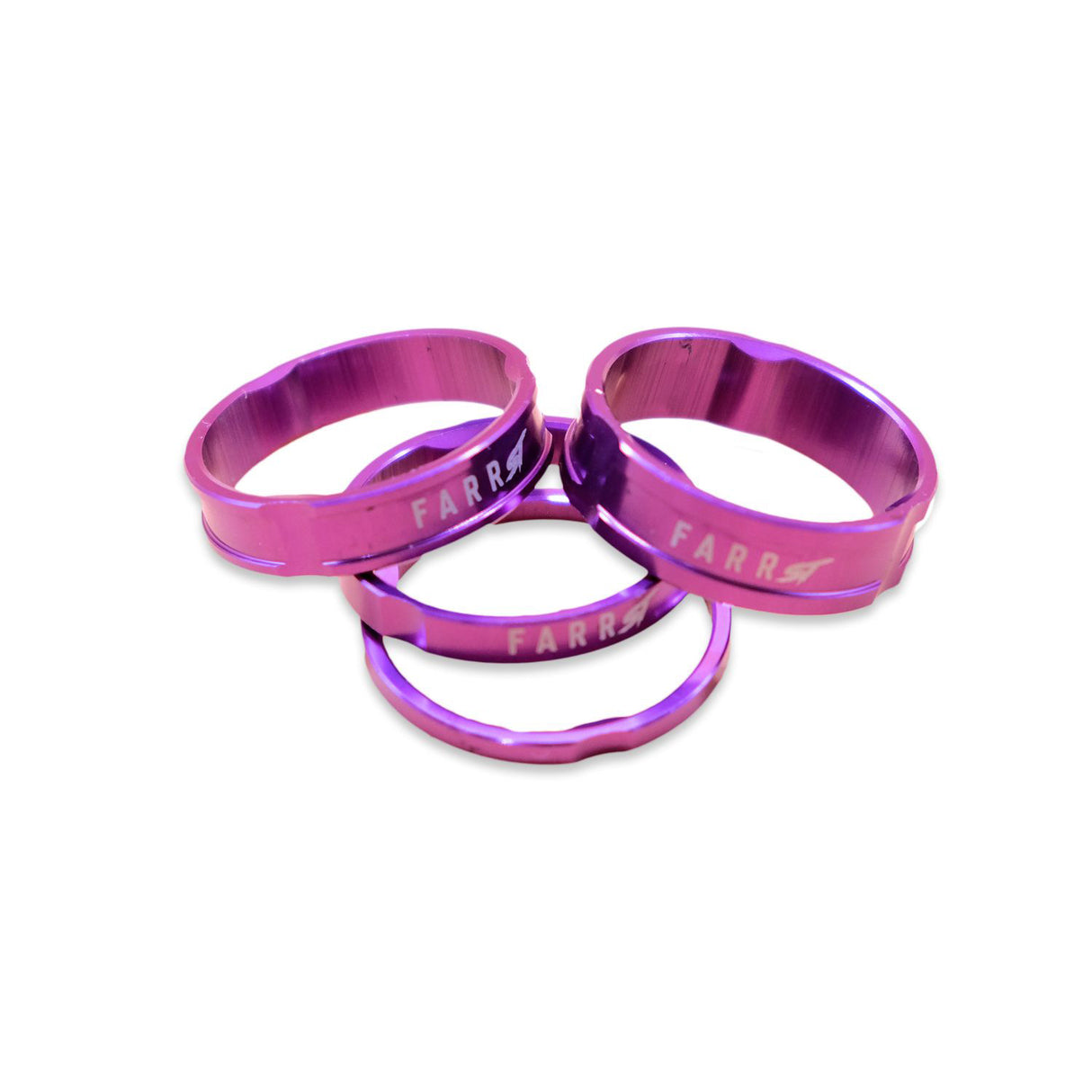 Headset Spacers, 1-1/8", Purple, Set/4