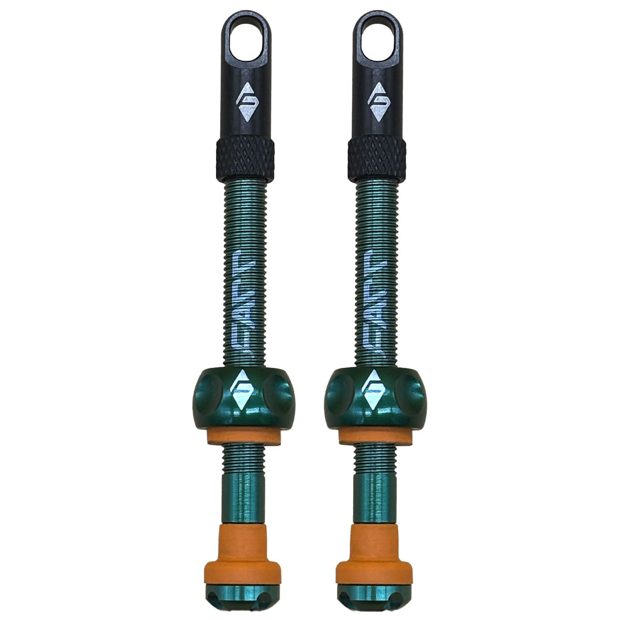 Supa-Flow Tubeless Valve Stem, 60mm (Pair) Green