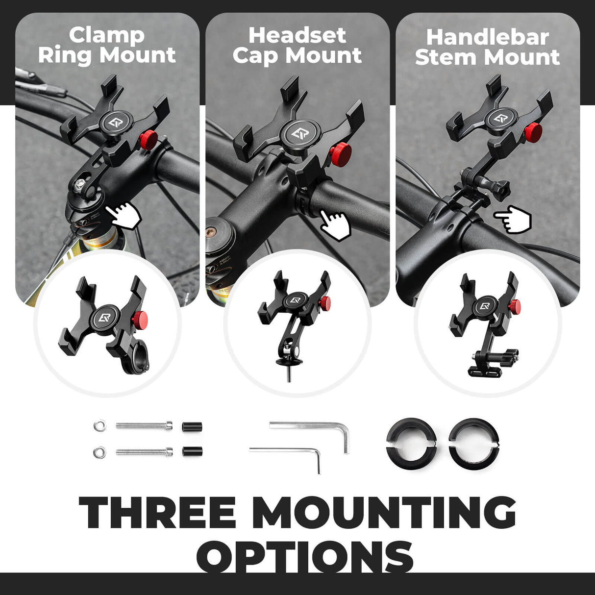 Aluminum Bike Phone Holder
