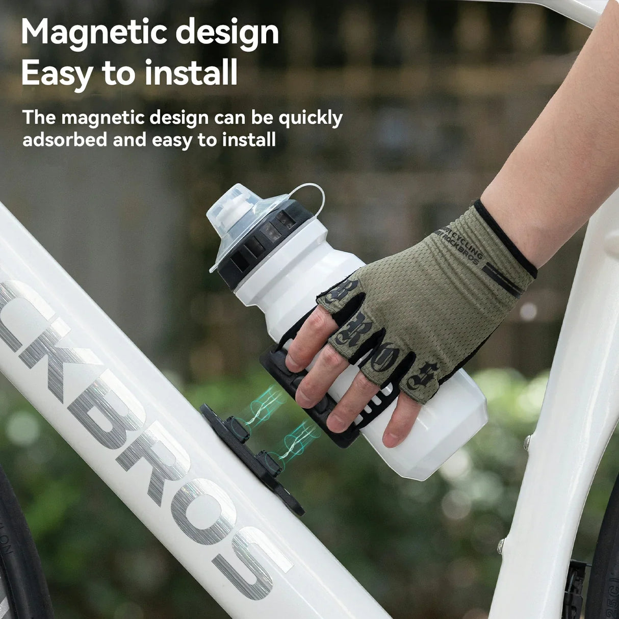 Magnetic Strap-Type Bike Water Bottle Cage Bottle Holder