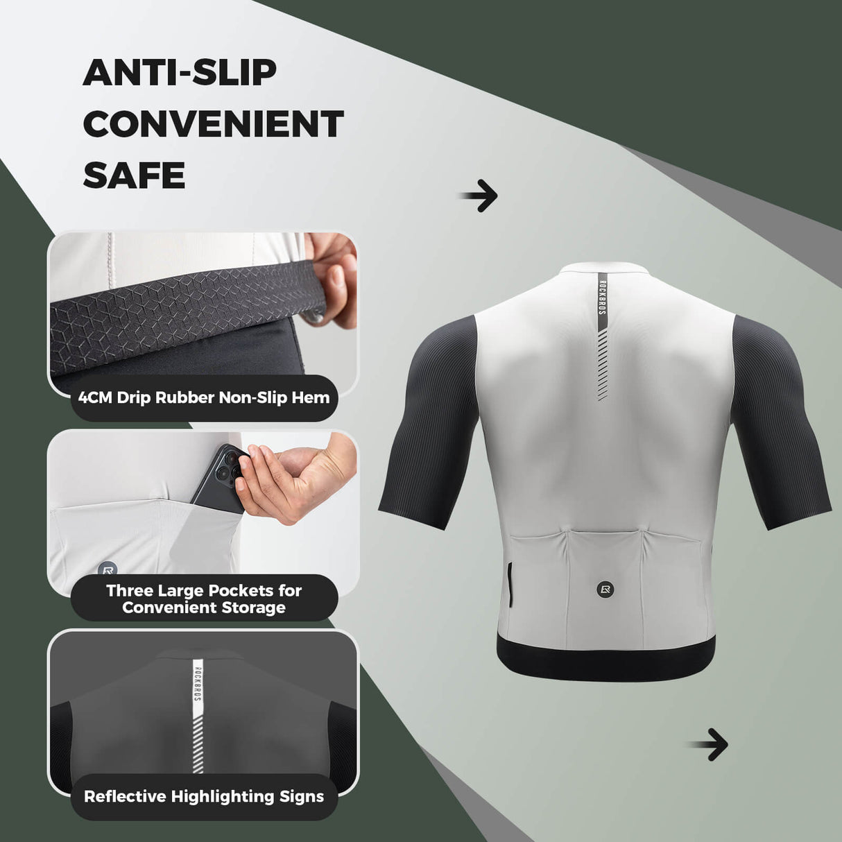 Men's Breathable Short-Sleeve Cycling Jersey