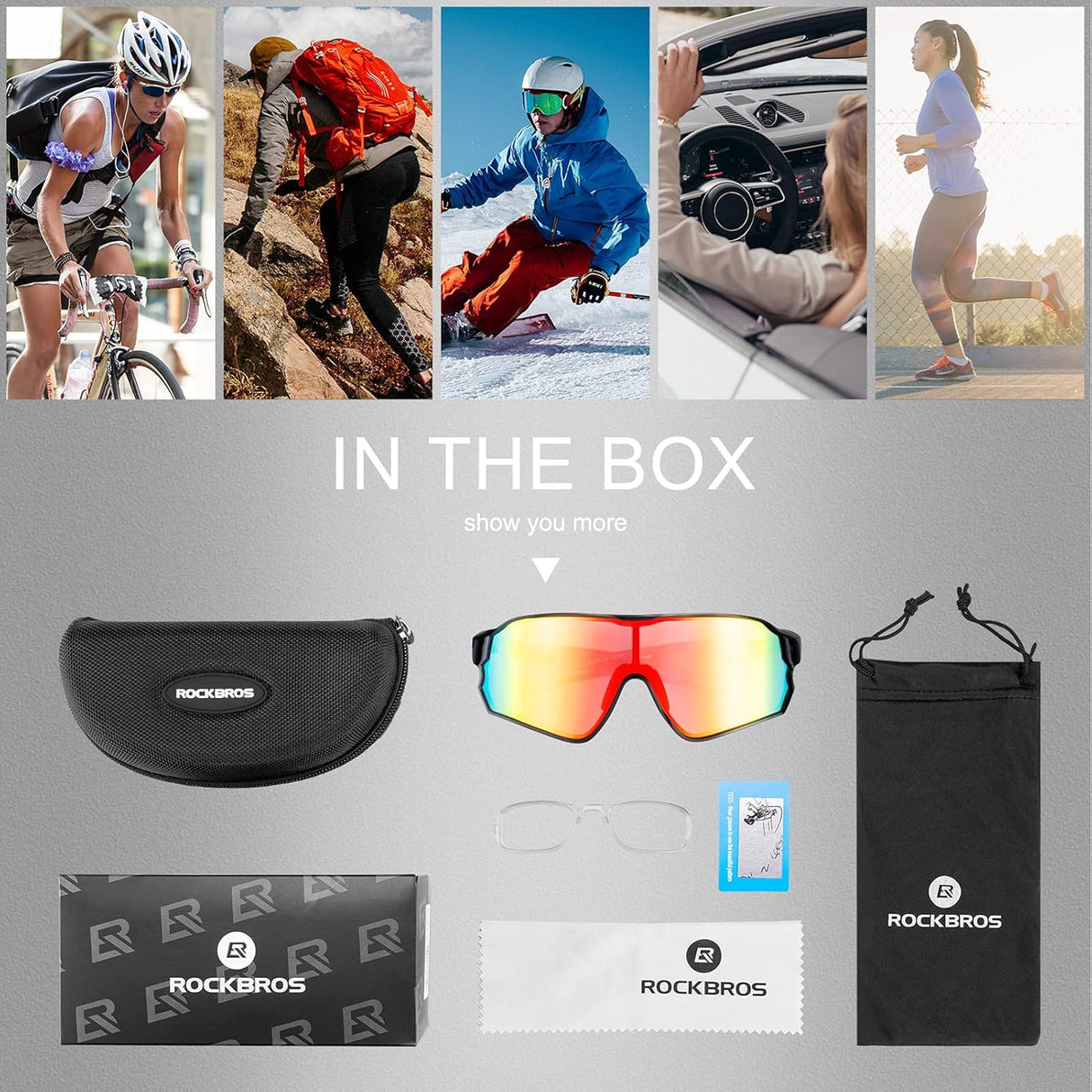 UV400 Polarized Sunglasses for Cycling