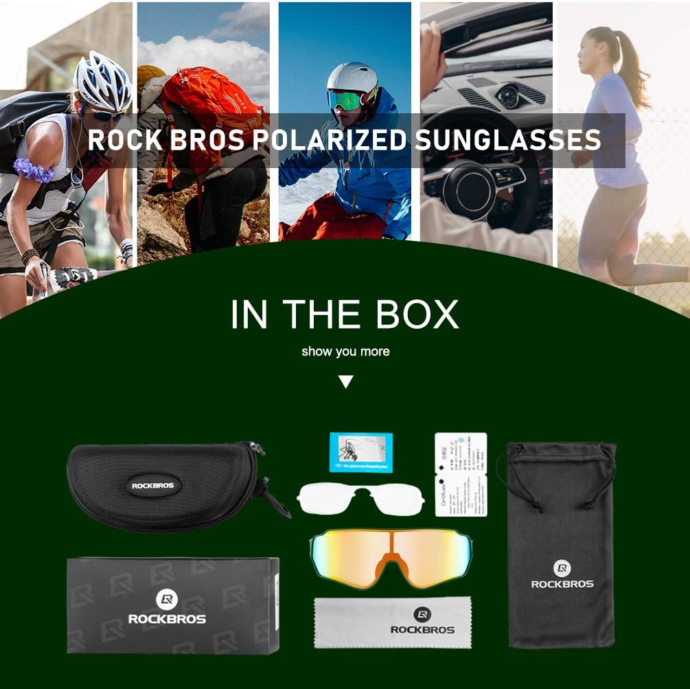 UV400 Polarized Sunglasses for Cycling
