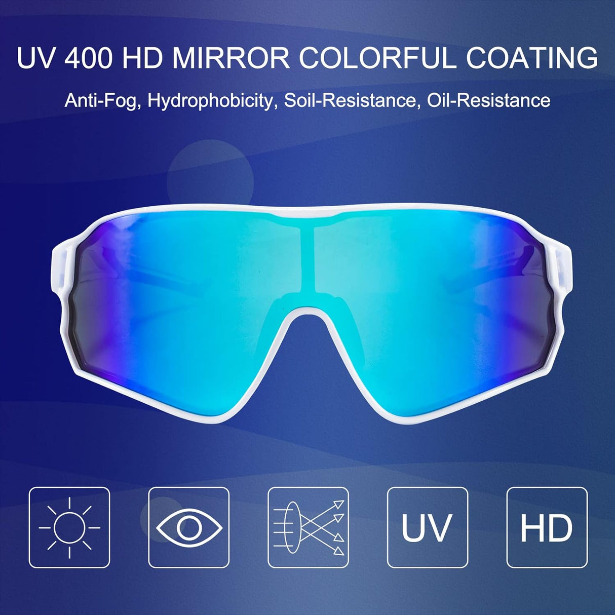 UV400 Polarized Sunglasses for Cycling