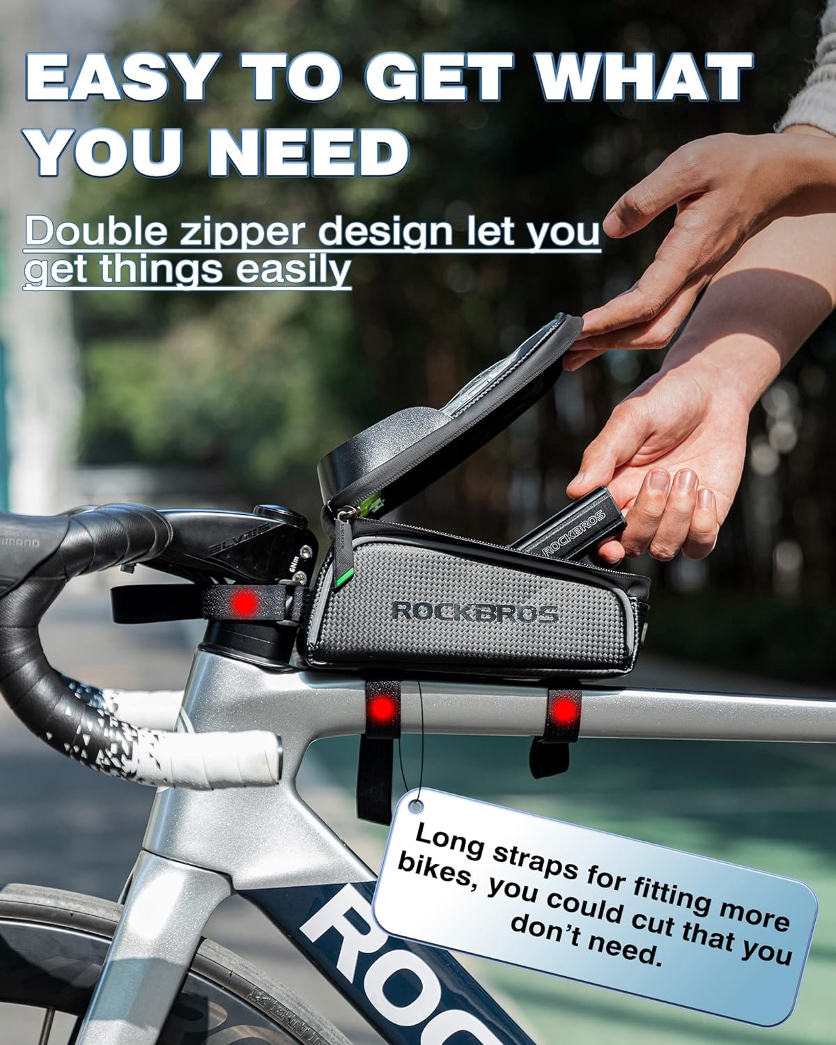 Bike Phone Bag for Secure Riding and Easy Access