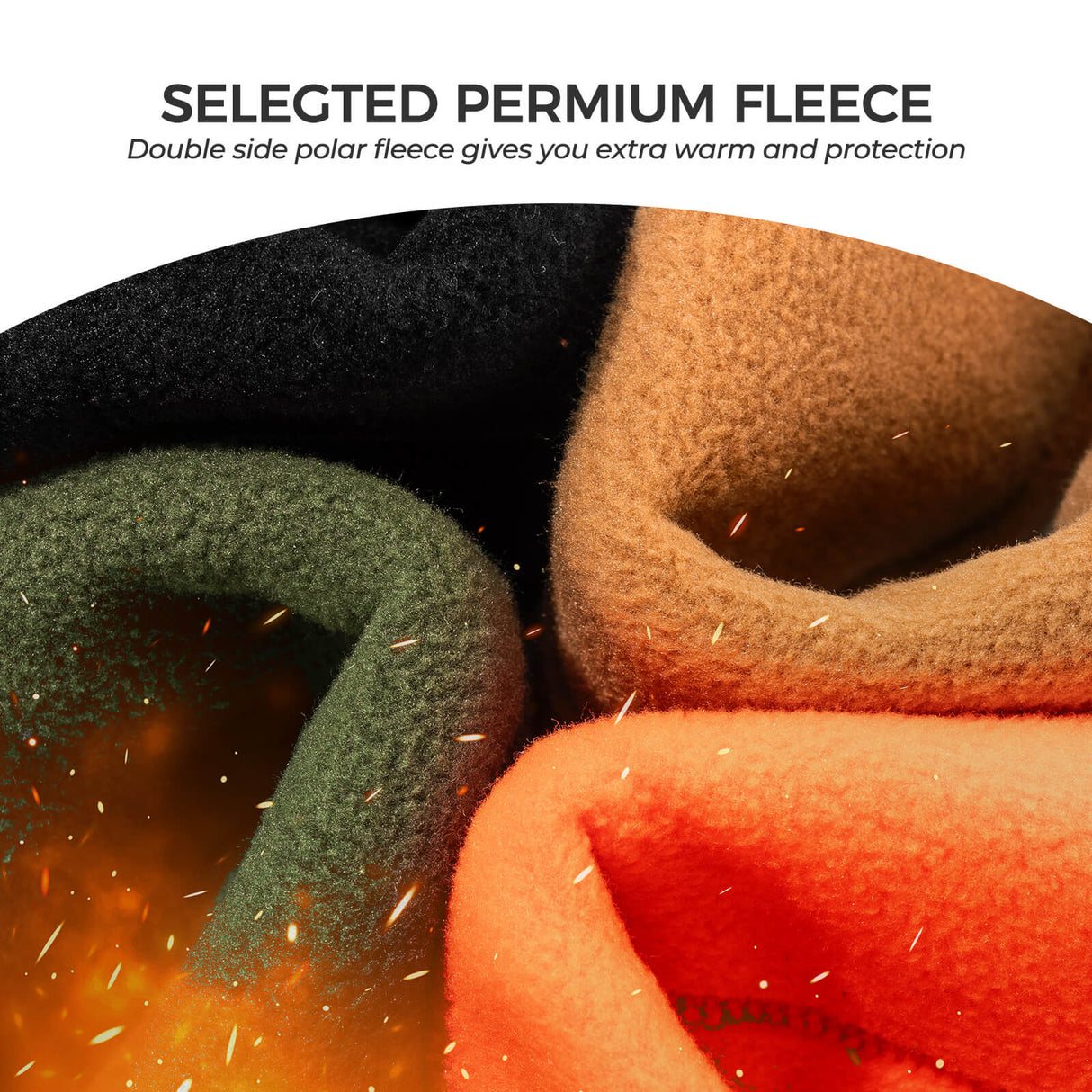 Winter Fleece Neck Warmer & Ski Mask