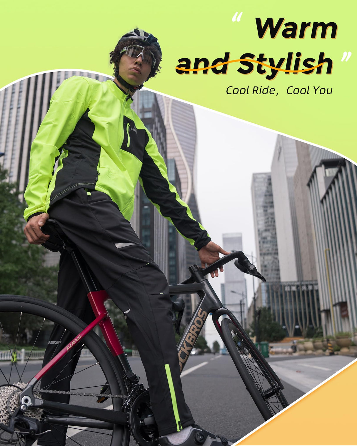 Winter Thermal Tights Windproof Bike Cycling Pants for Running Outdoor Hiking Gear