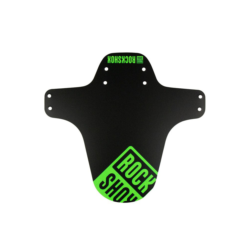 MTB Fender, Short Zip Tie, Black w/Neon Green NLS