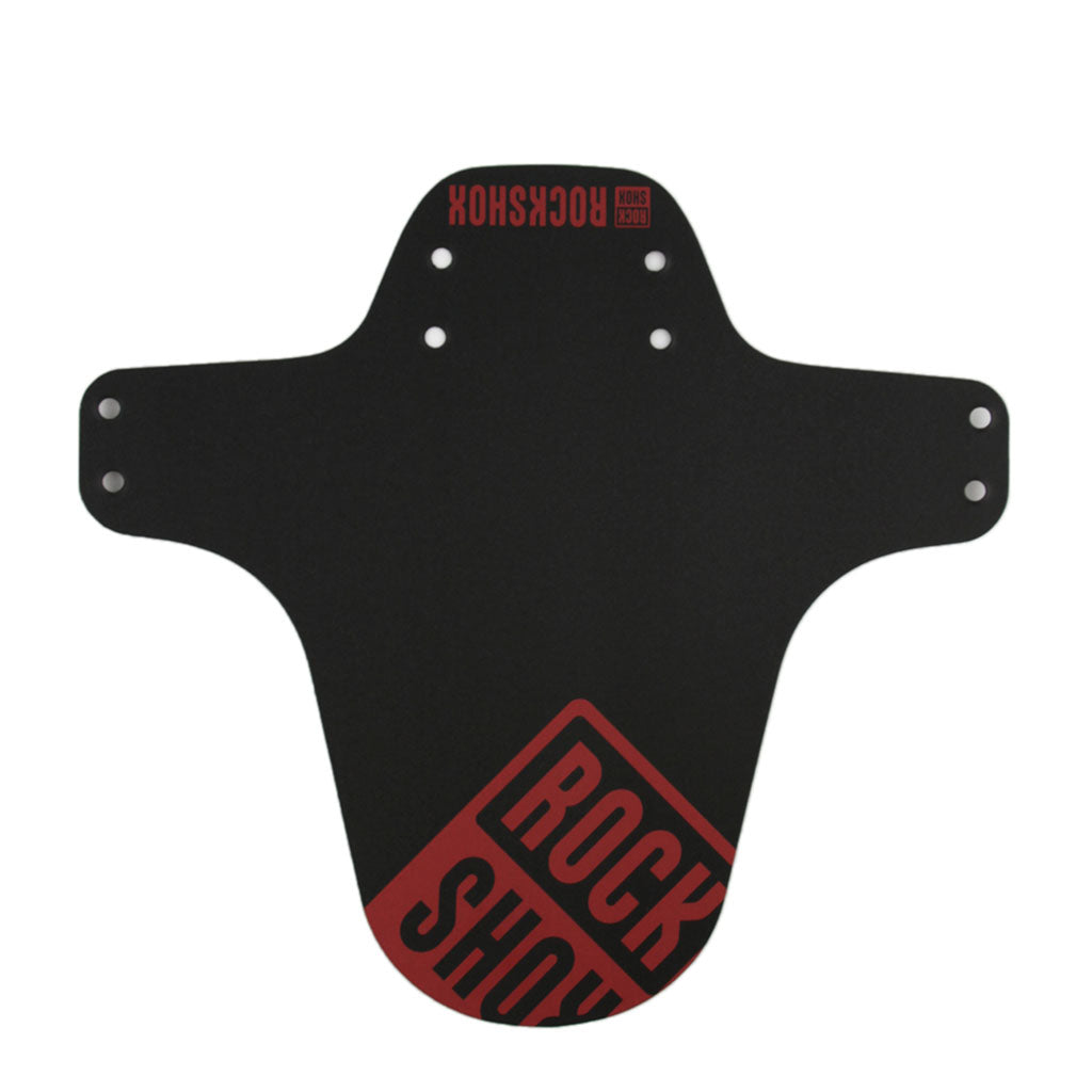 MTB Fender, Short Zip Tie, Black w/Boxxer Red