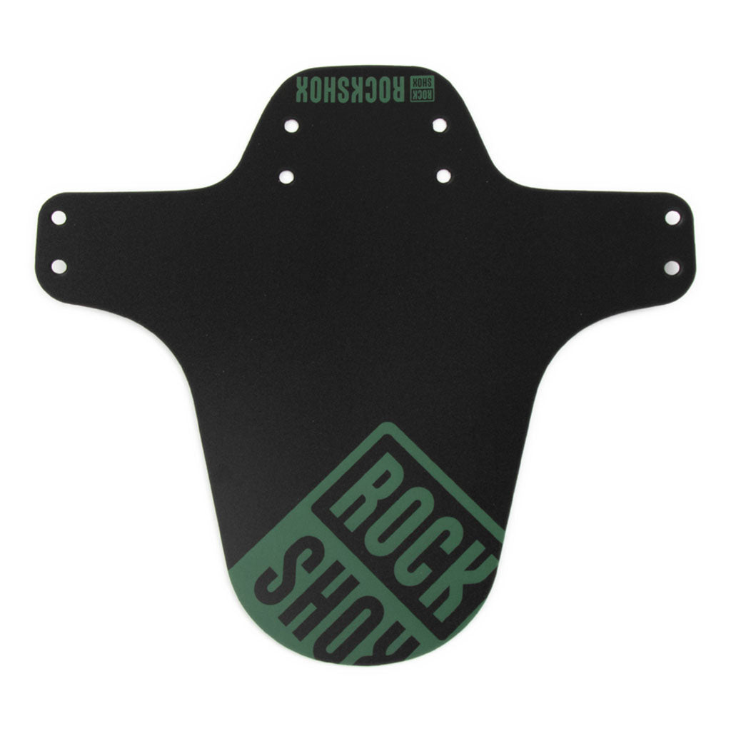 MTB Fender, Short Zip Tie, Black w/Seafoam Green
