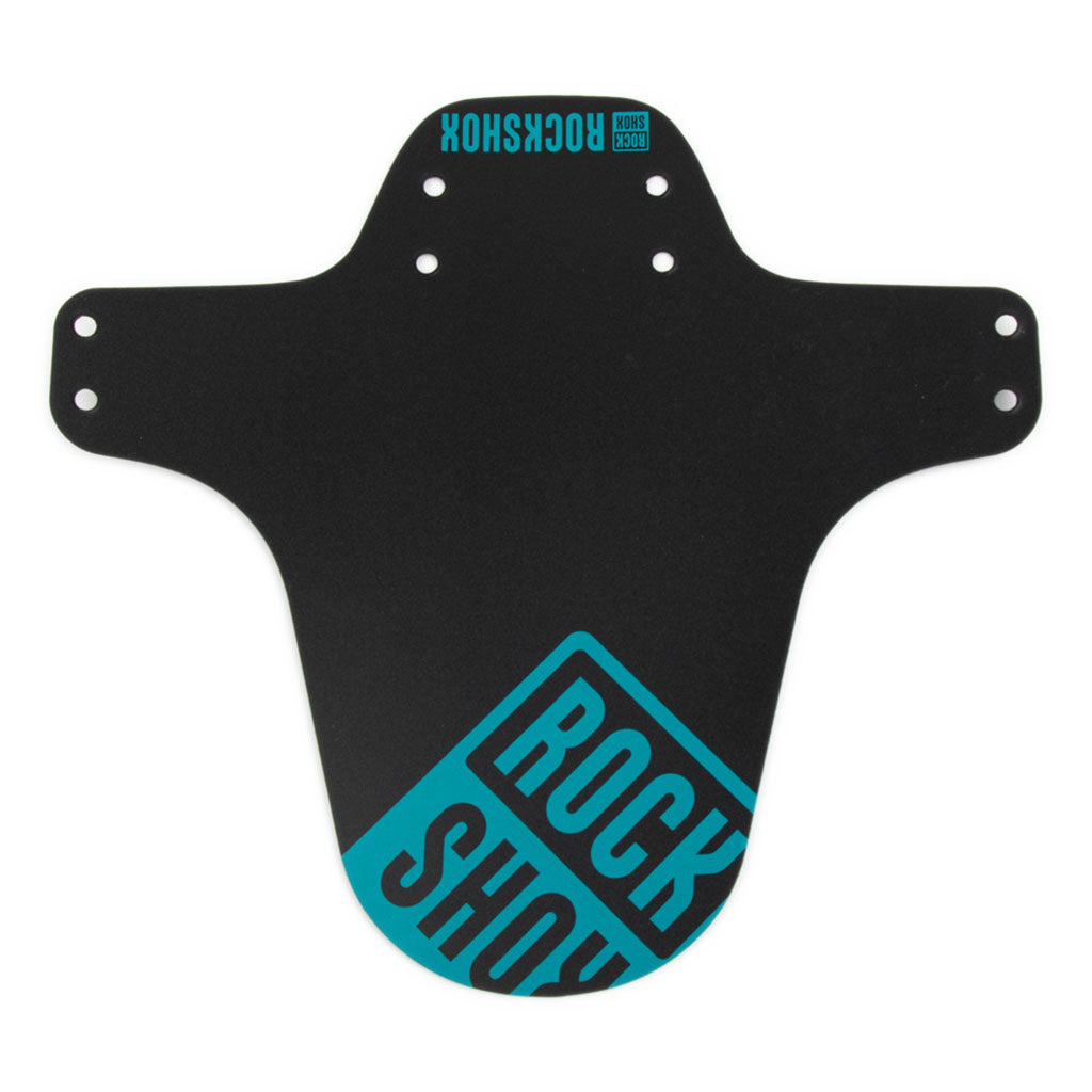 MTB Fender, Short Zip Tie, Black w/Teal