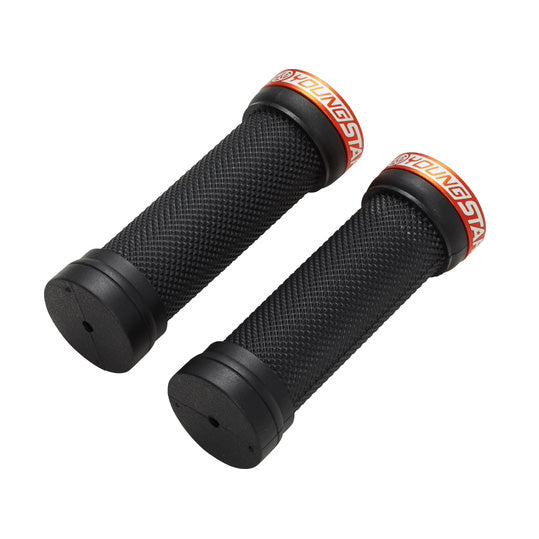 Youngstar Single Lock-On Grips, 28mm, Black/Orange