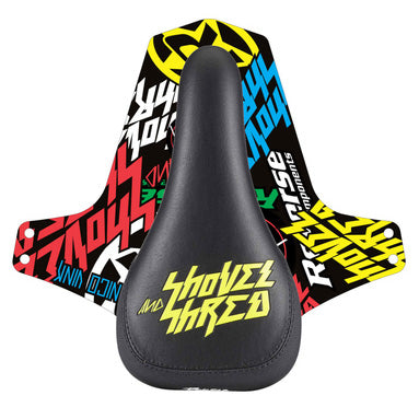 Nico Vink Shovel and Shred Saddle, Black/Yellow NLS
