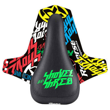 Nico Vink Shovel and Shred Saddle, Black/Neon Grn NLS