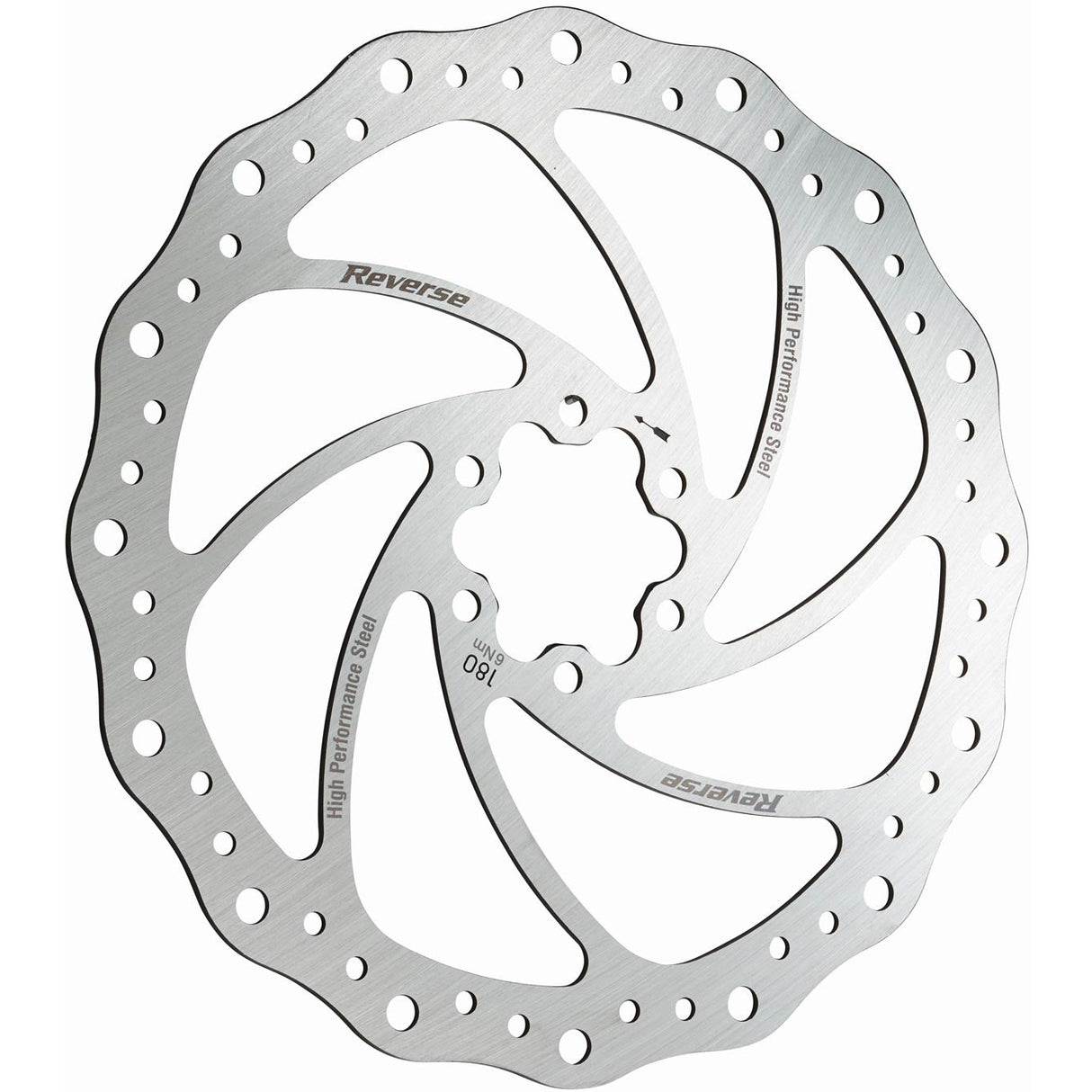 Steel Disc Rotor, 180mm - Silver