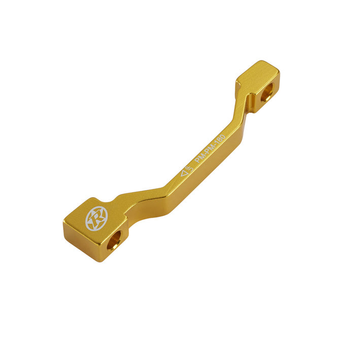 Disc Brake Adapter, PM-PM 180 Front/Rear, Gold