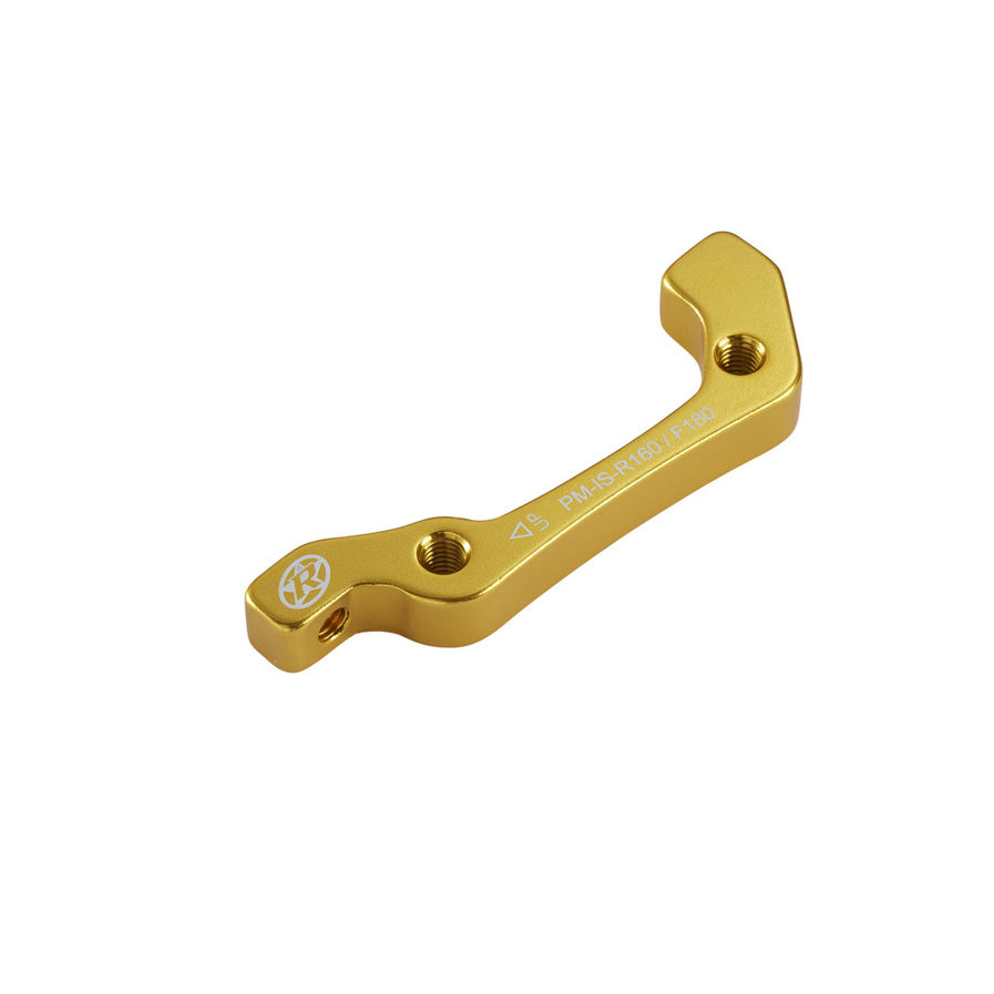 Disc Brake Adapter, IS-PM 180 Front/160 Rear, Gold