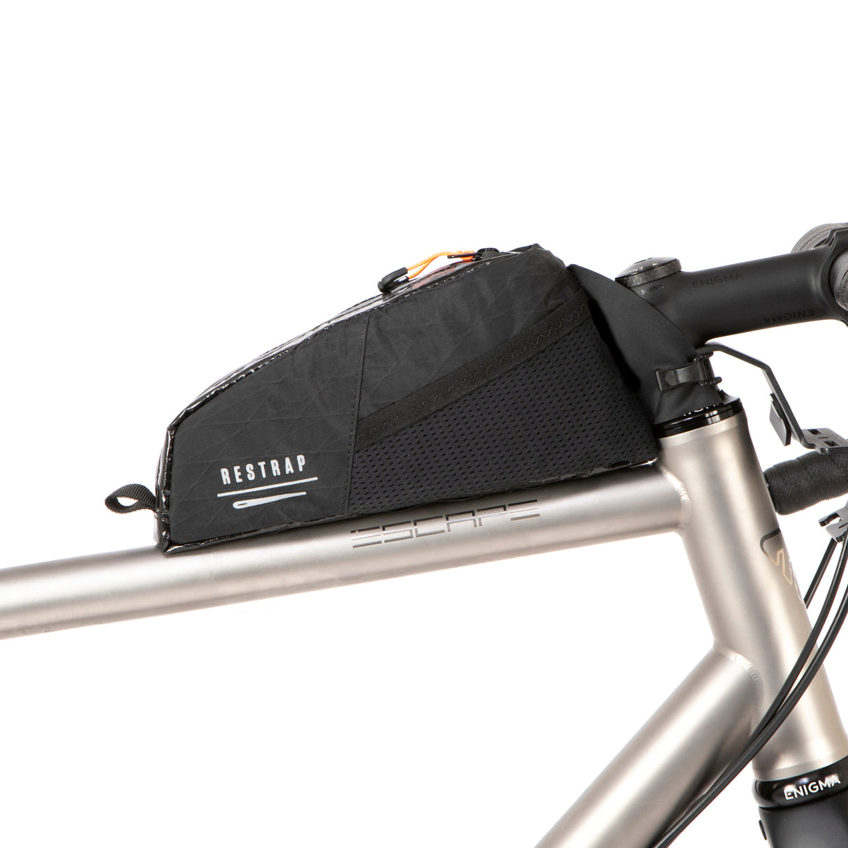 Race Top Tube Bag, Short, Bolt On, Black