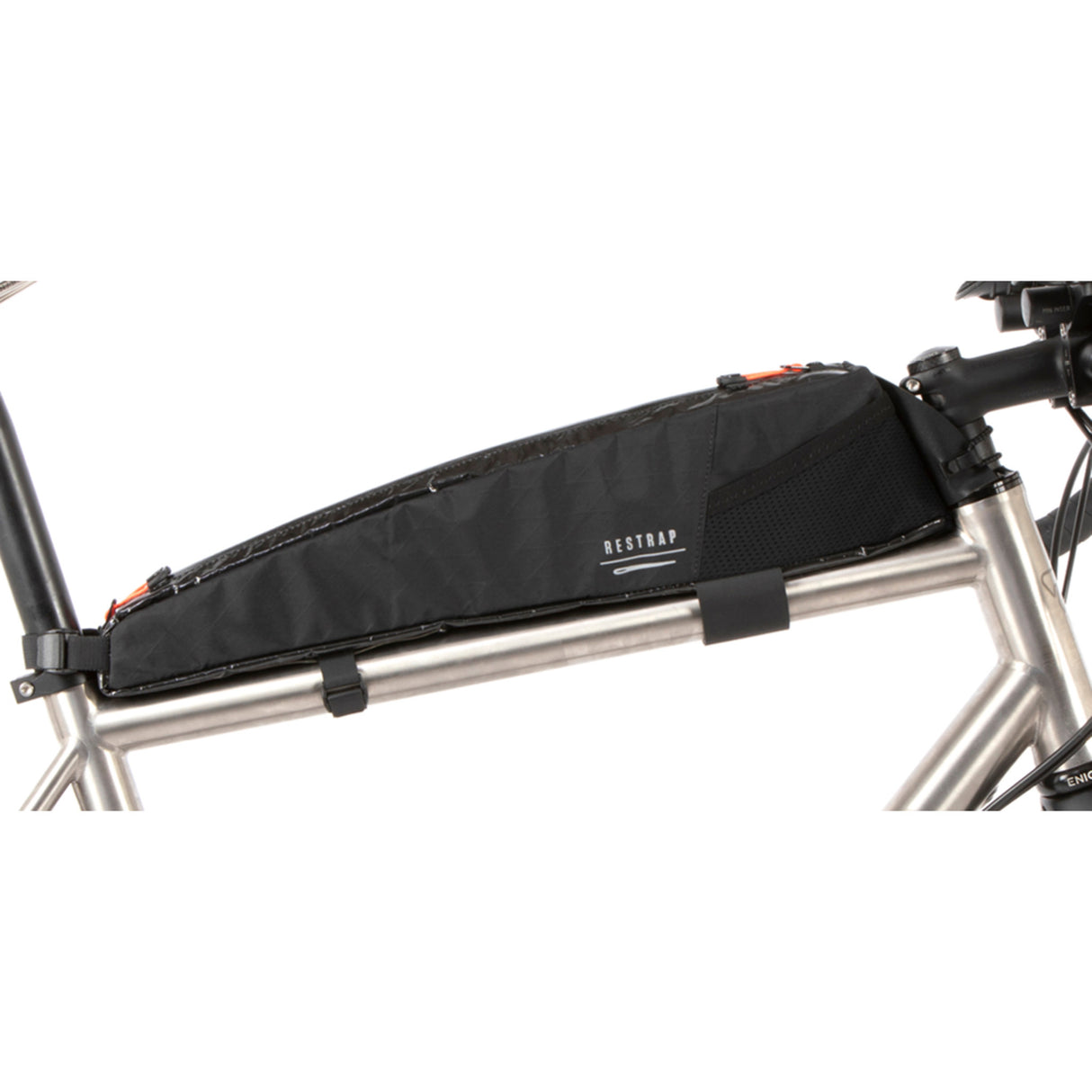 Race Top Tube Bag, Long, Black