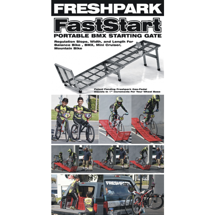 BMX FastStart Portable Starting Gate with Grip Tape