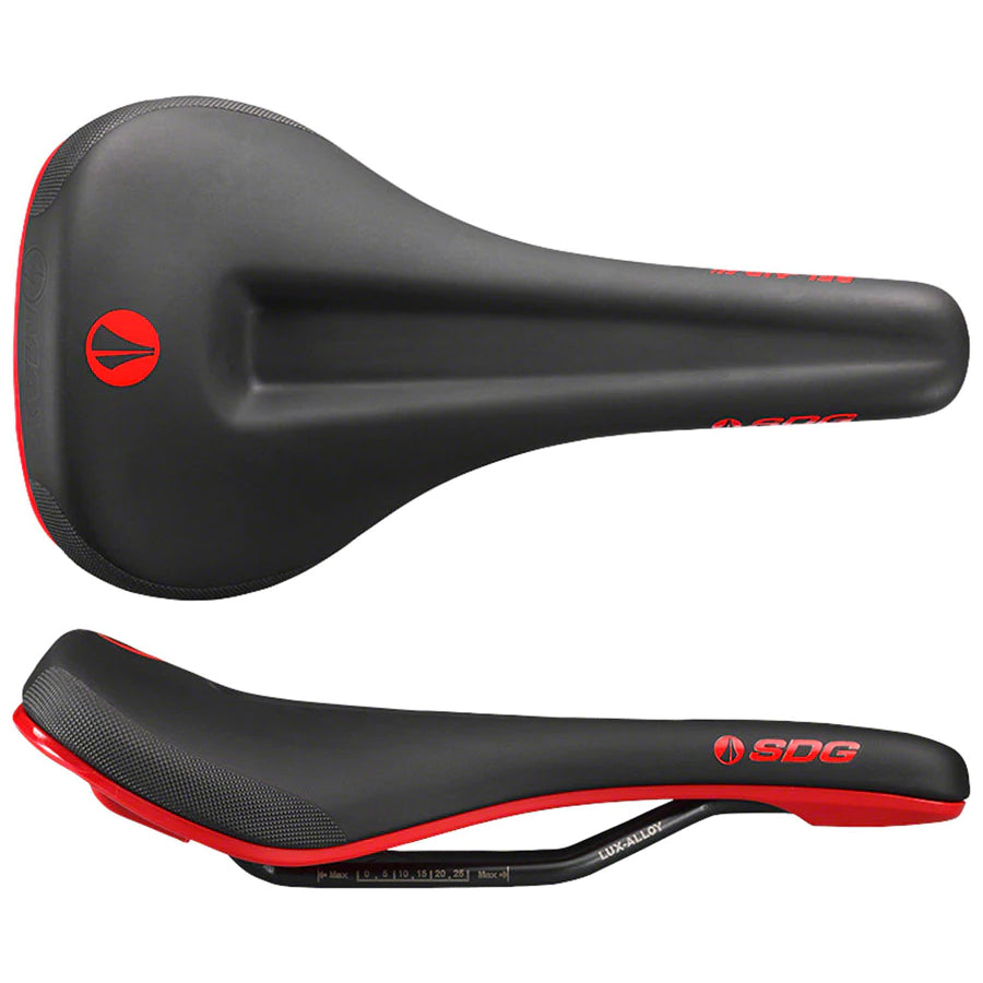 Bel-Air V3 Max Saddle, Lux-Alloy Rails, Black/Red