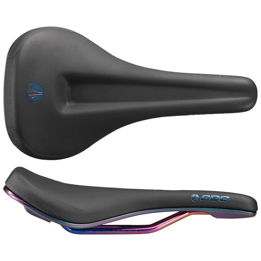 Bel-Air V3 Max Saddle, Lux-Alloy Rails, Black/Oil-Slic