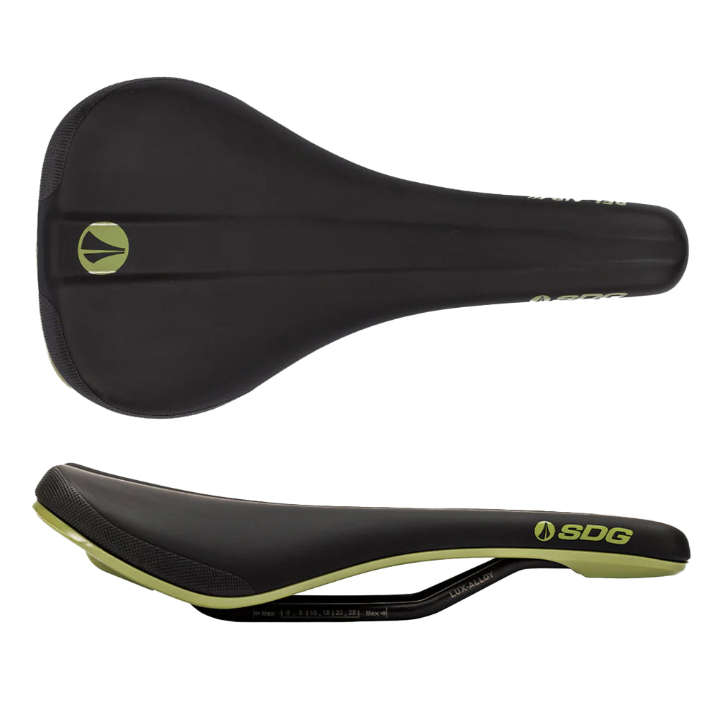 Bel-Air V3 Saddle, Lux Rails, Matte Black/Olive Green