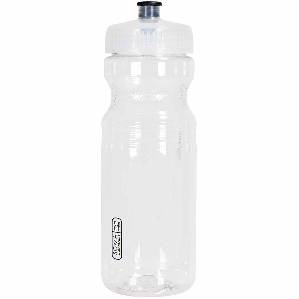 Clear Taste Water Bottle, Clear/Black, 24oz