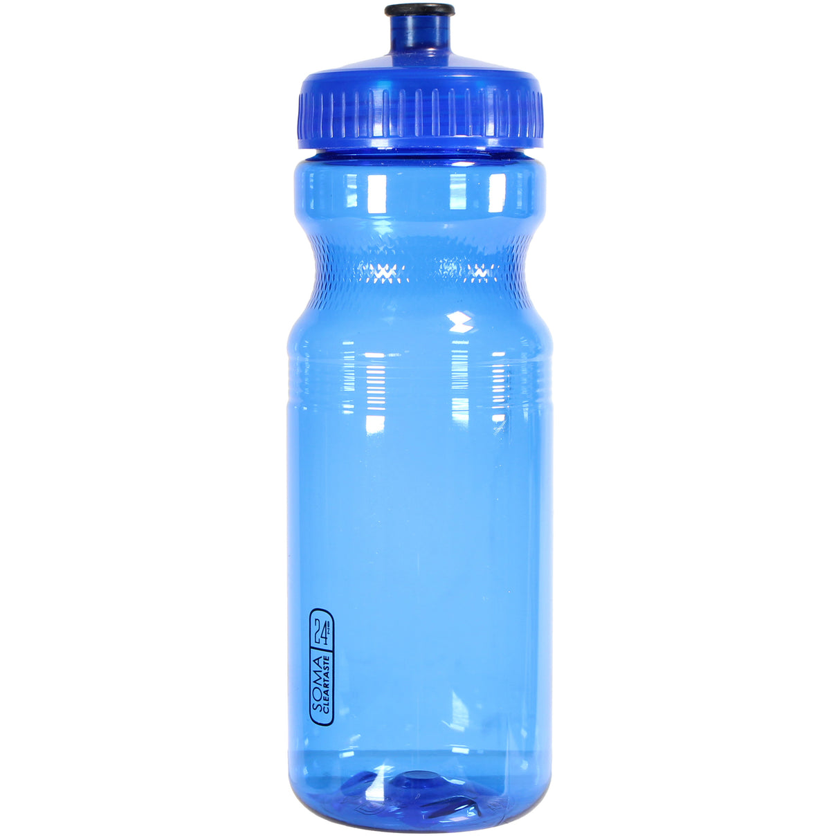 Clear Taste Water Bottle, Blue/Black, 24oz