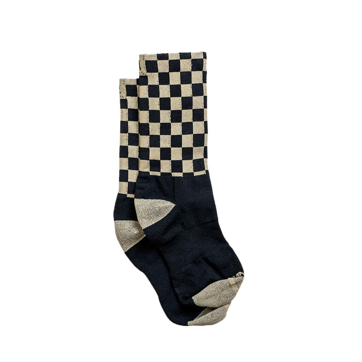 Socks - Checkered Black/Tan